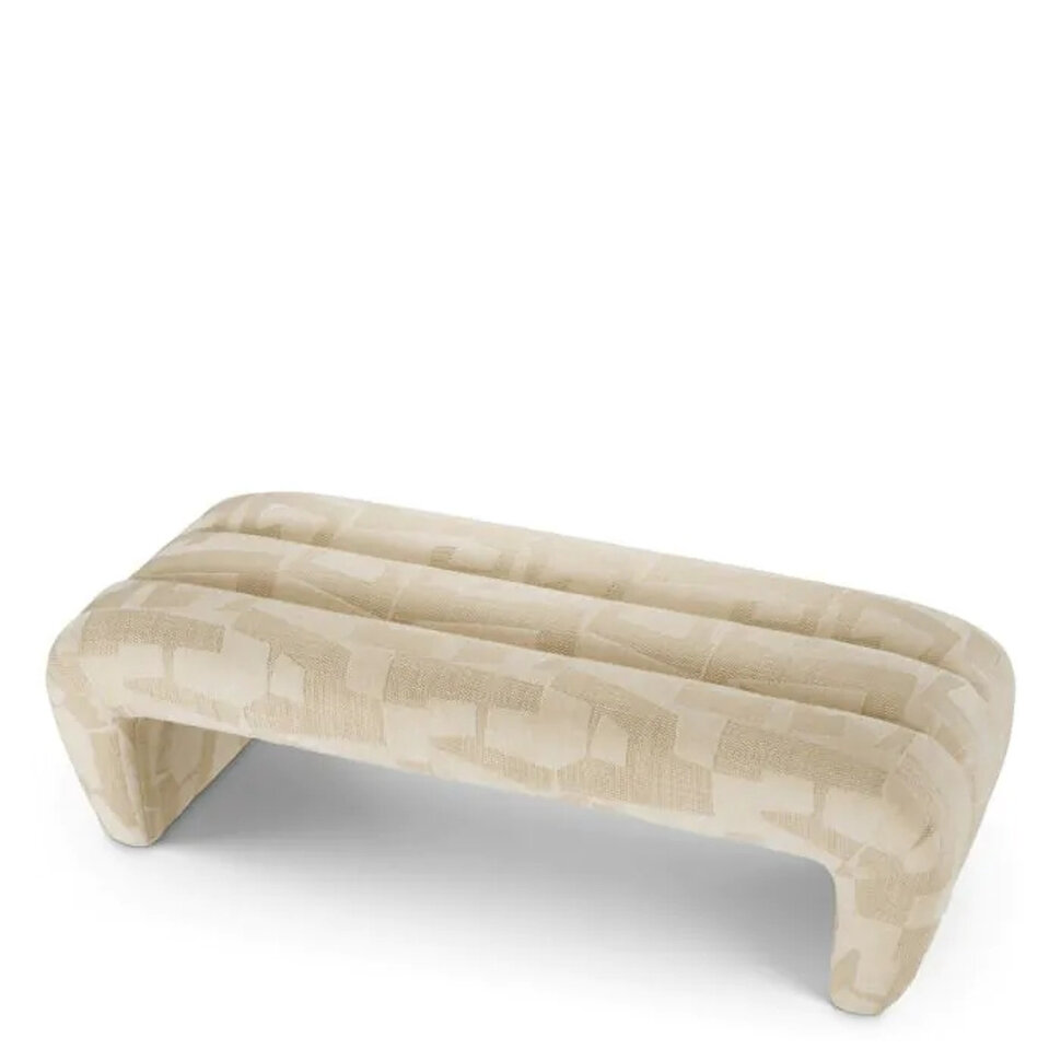 Банкетка Eichholtz Eastborne 144 x 60 x h43 см, в ткани цвета Бруклинского песка - материал