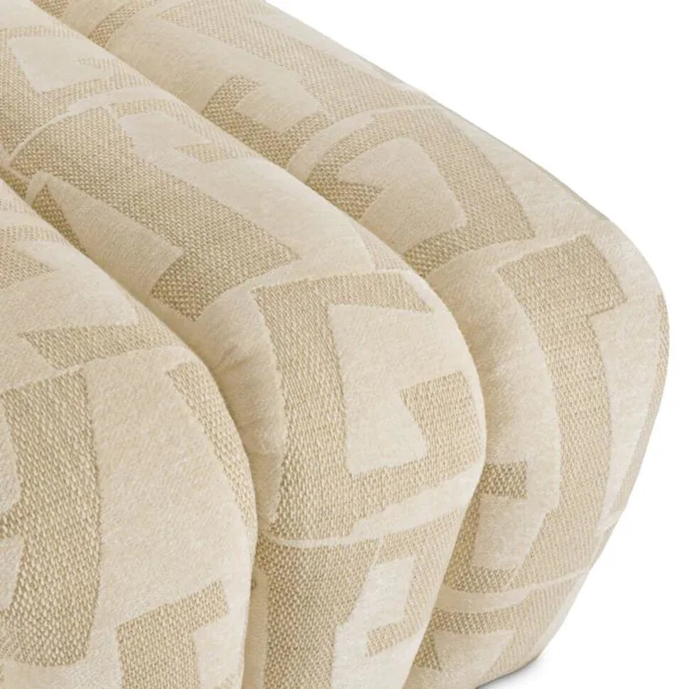 Банкетка Eichholtz Eastborne 144 x 60 x h43 см, в ткани цвета Бруклинского песка