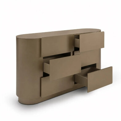 Комод Fratelli Barri Loreto 150 x 42 x h85 см, матовый лак цвета латунь