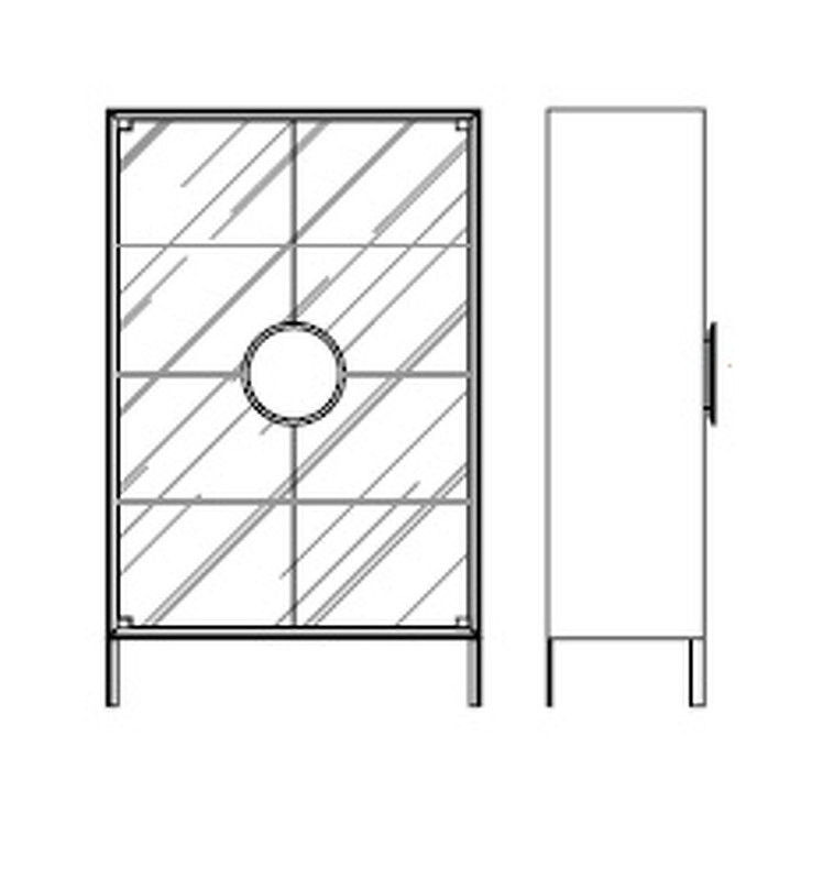 Витрина Dot Tonin Casa Modern 110 x 46 x 176h nc73667