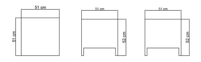Приставной столик Cielo Skyline Design Cielo 51 x 51 x 52h nc89483