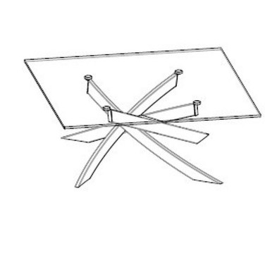 Журнальный столик Artistico Bontempi Casa Bontempi Casa 100 x 100 x 40h nc94896
