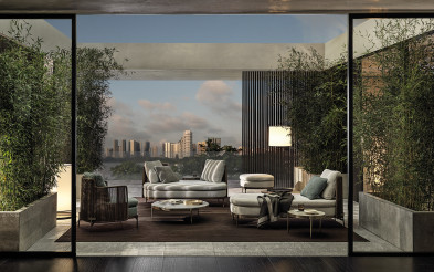 Кушетка Minotti Tape Cord Outdoor