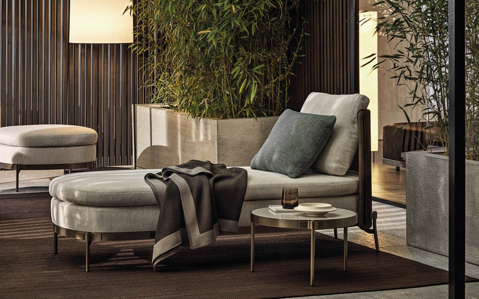 Кушетка Minotti Tape Cord Outdoor - материал