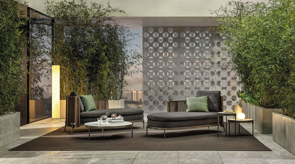 Кушетка Minotti Tape Cord Outdoor - стиль