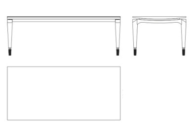 Обеденный стол Madison Fratelli Barri Madison 220 x 104 x 76h nc89780