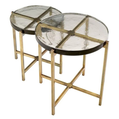 Приставной столик Haymann (2 шт) Eichholtz Tables And Desks 60,5/50h x d57/49,5 nc102043