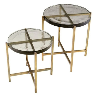 Приставной столик Haymann (2 шт) Eichholtz Tables And Desks 60,5/50h x d57/49,5 nc102043