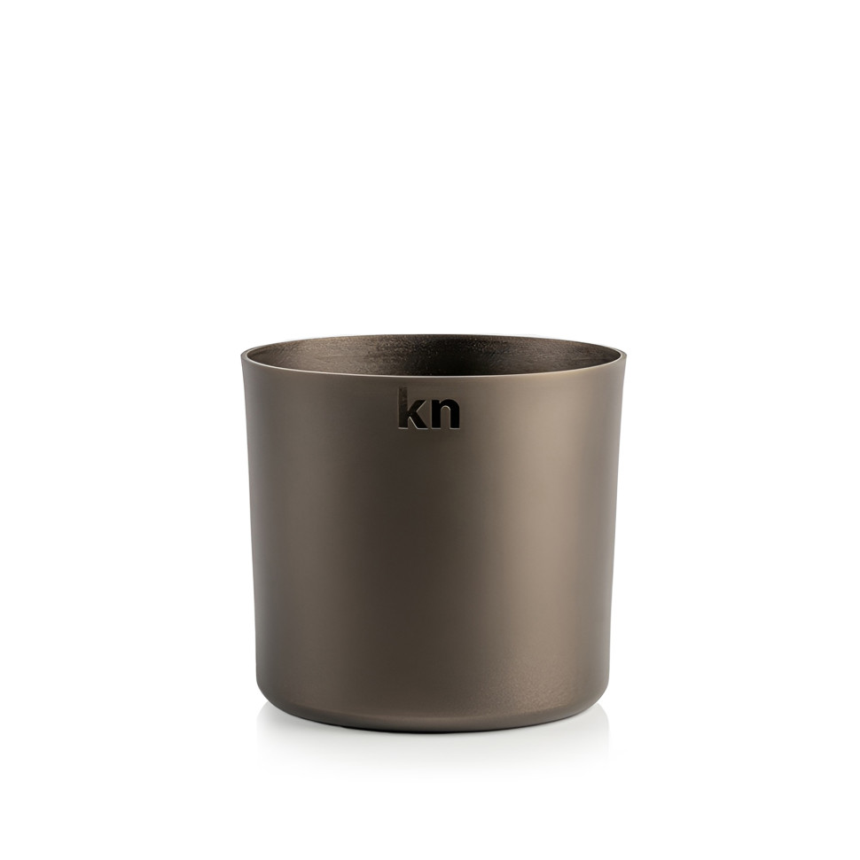 Ведро для льда KNIndustrie Glacette, диаметр 20 см, чёрный, алюминий с керамико-полимерным покрытием