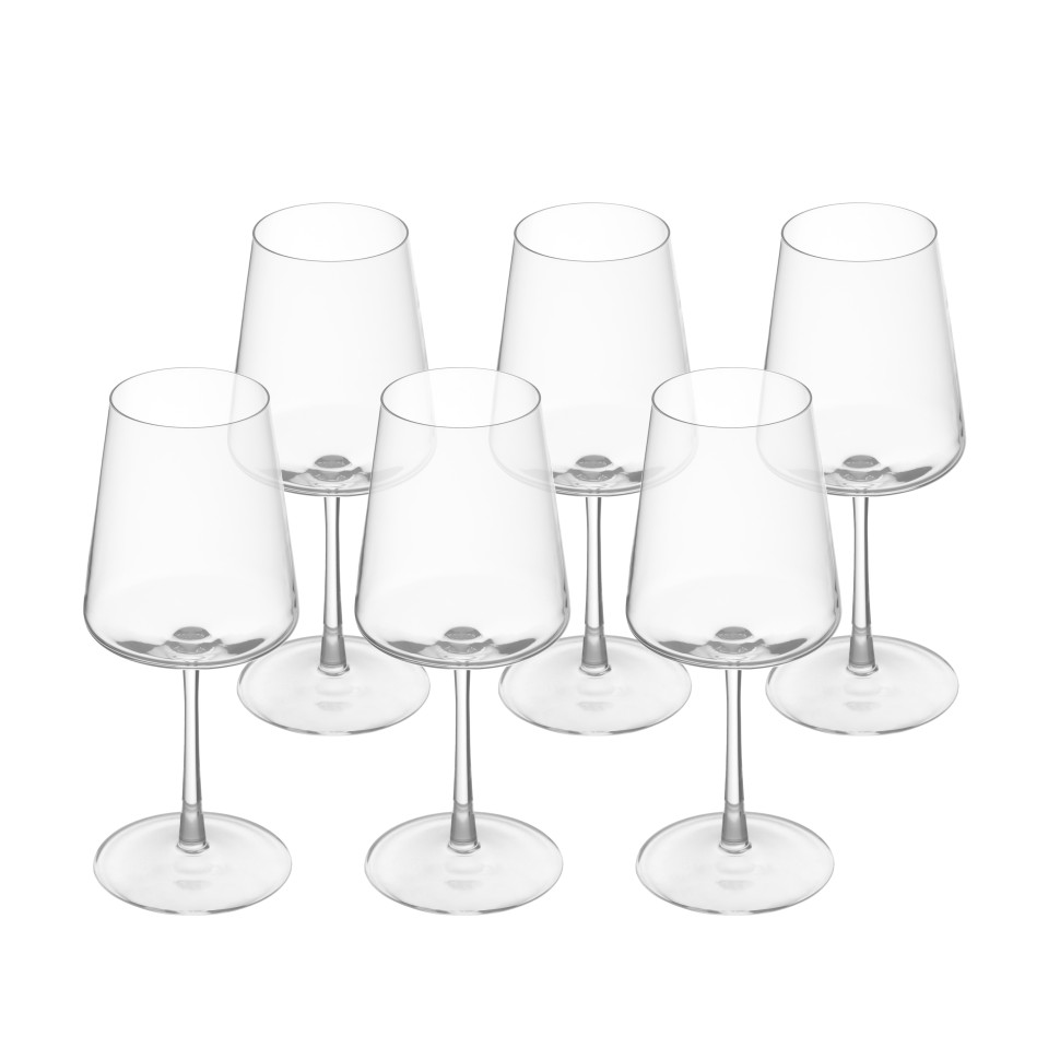 Комплект из 6-ти бокалов для белого вина SchonhuberFranchi Point Collection, 400 мл, стекло