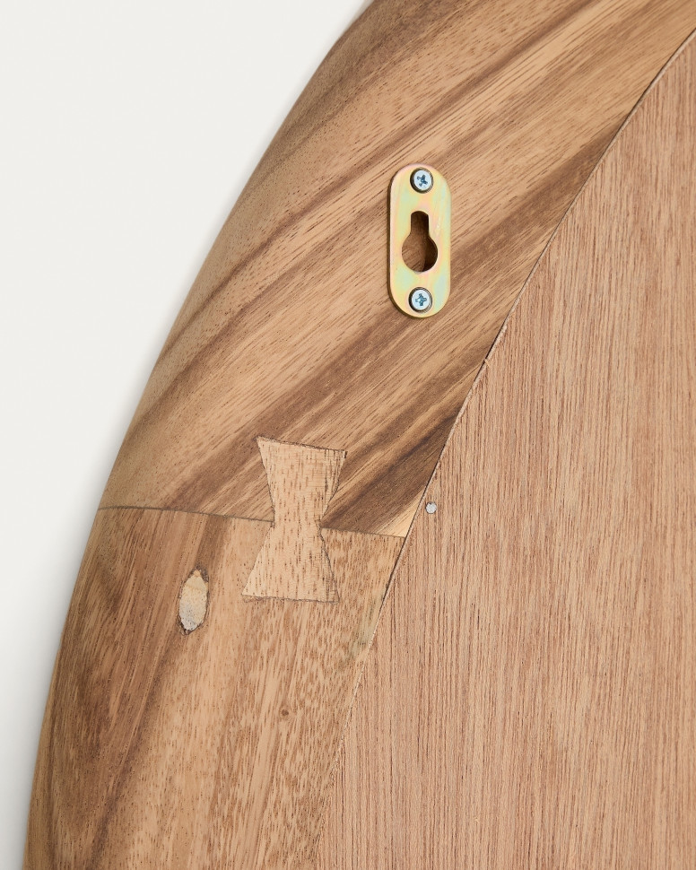 Зеркало La Forma Selem 60 x h107 см, в раме из массива дерева мунгур, коричневое