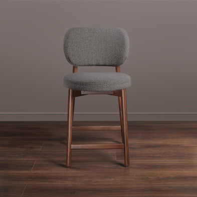 Полубарный стул Mod Interiors Клементе 50 x 56 x h97 см, серый букле