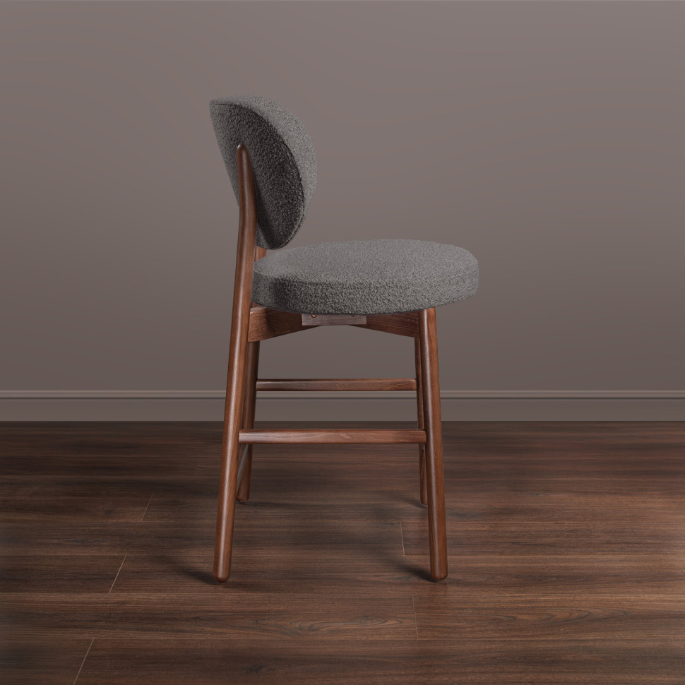 Полубарный стул Mod Interiors Клементе 50 x 56 x h97 см, серый букле - материал