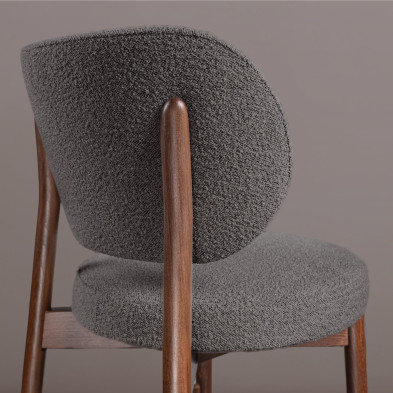 Полубарный стул Mod Interiors Клементе 50 x 56 x h97 см, серый букле