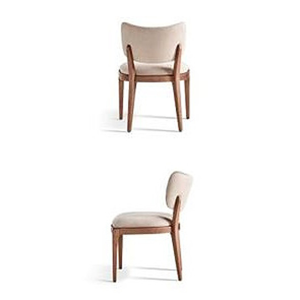 Стул Hurtado Link 59 x 65 x h80 см, массив бука, орех, ткань - фото товара