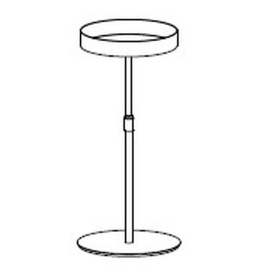 Приставной столик Lift Bontempi Casa Bontempi Casa 50/82h x ø34 nc94898