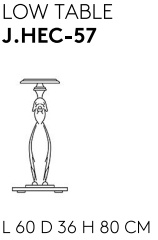 Размеры Журнальный стол Jumbo Collection Hector