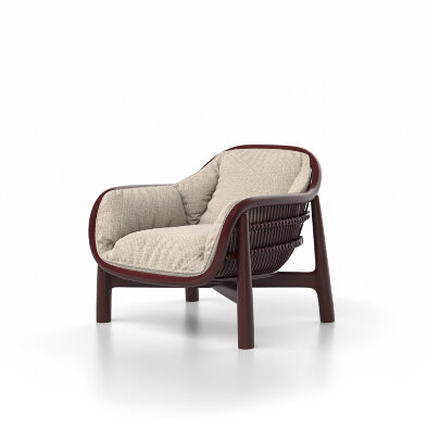 Кресло Skld Studio Serra 94 x 97 x h79 см, бургунди