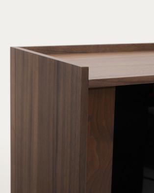 Витрина La Forma Onix 100 x 40 x h170 см, тёмный орех