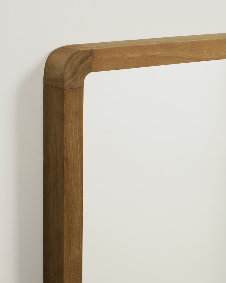 Зеркало La Forma Shamel 45 x h70 см, массив тика, цвет орех - стиль