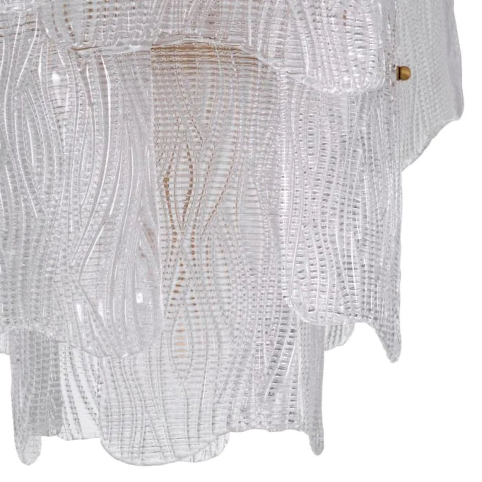 Люстра Eichholtz Asinara S, высота 60 x диаметр 61 см, состаренная латунь, стекло