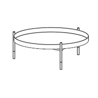 Журнальный столик Planet Bontempi Casa Bontempi Casa Italy 29h x ø82 nc94900