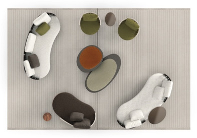 Кушетка Minotti Torii Nest Outdoor