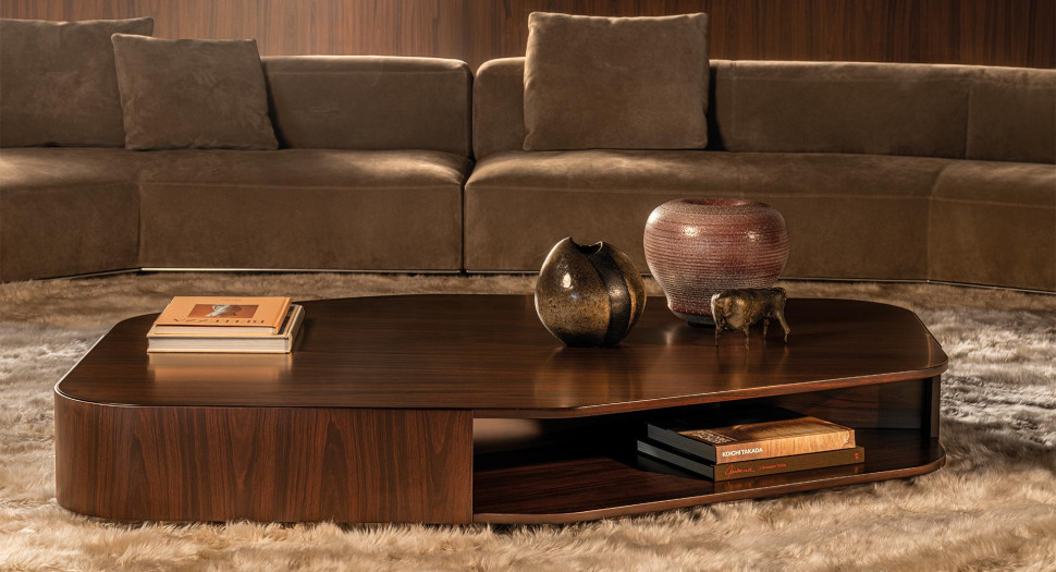 Журнальный стол Minotti Diagramma Wood - стиль