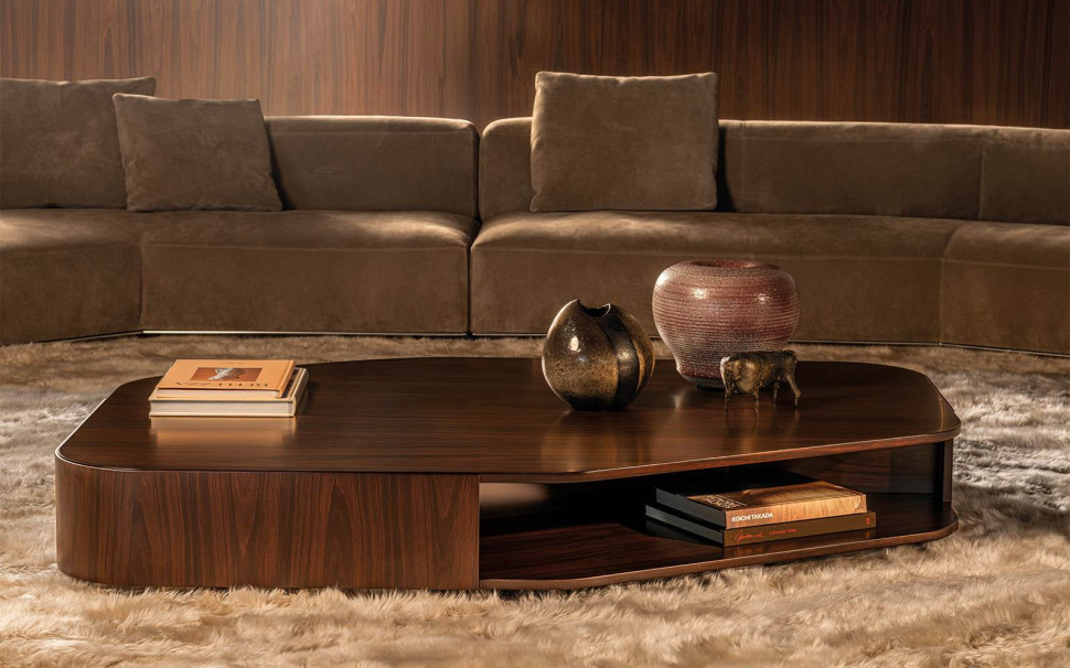 Журнальный стол Minotti Diagramma Wood - материал