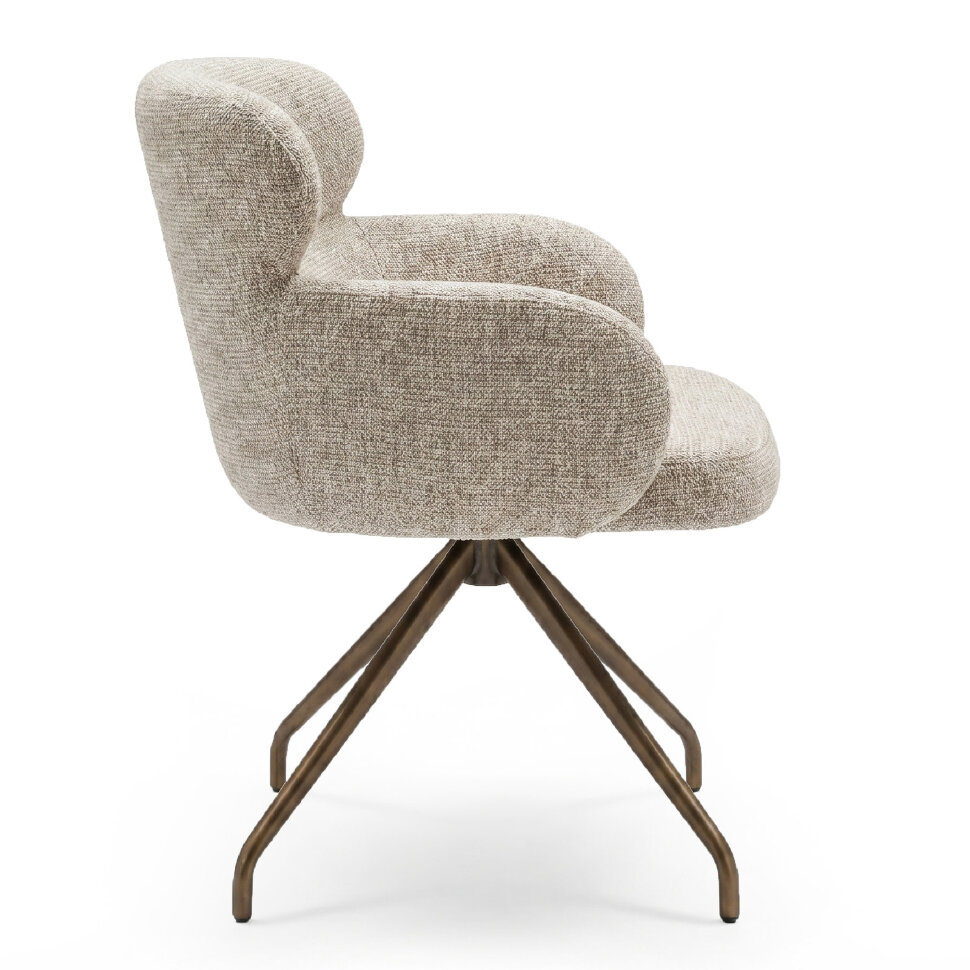 Кресло Fratelli Barri Chairs 60 x 61,5 x h82 см, ткань Milan 120, бронза - материал