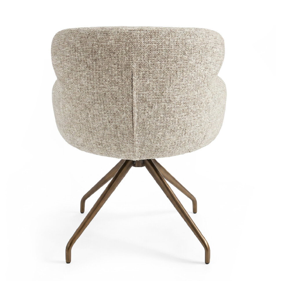 Кресло Fratelli Barri Chairs 60 x 61,5 x h82 см, ткань Milan 120, бронза - стиль