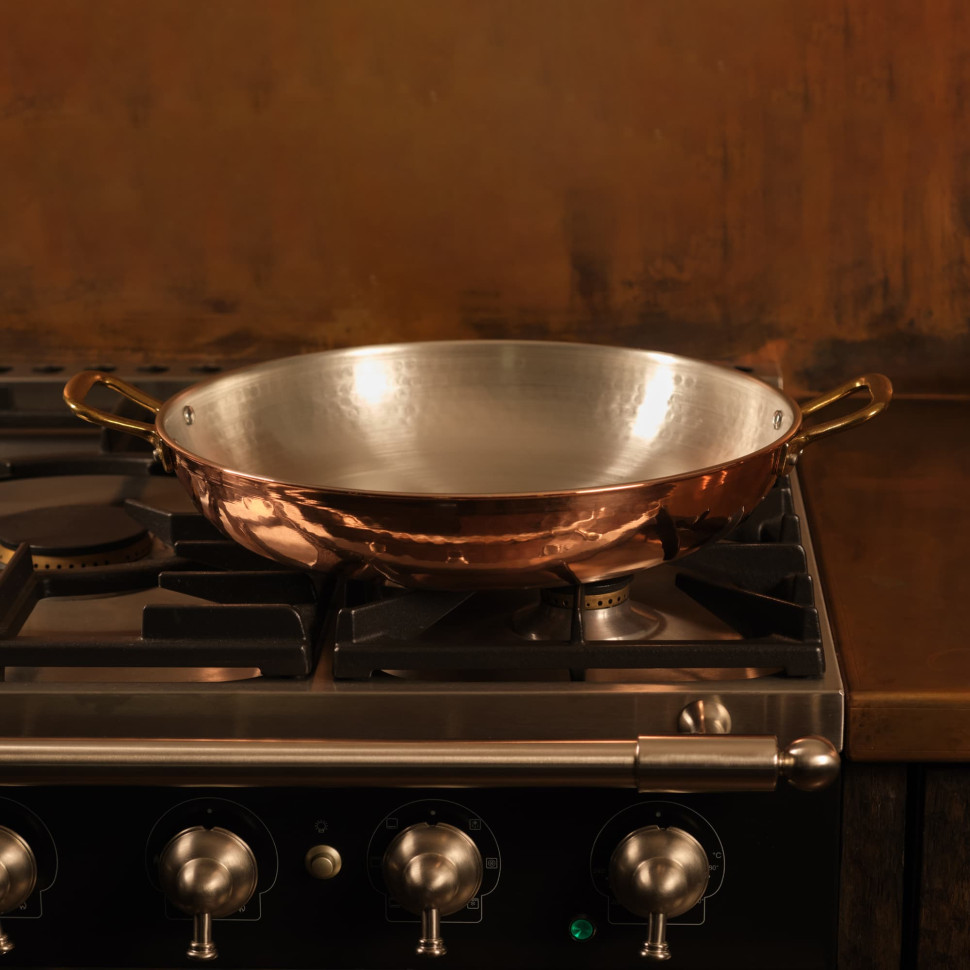 Сковорода для паэльи SchonhuberFranchi Rame, диаметр 36 см, h6 см, 3,6 л, нержавеющая сталь, медь