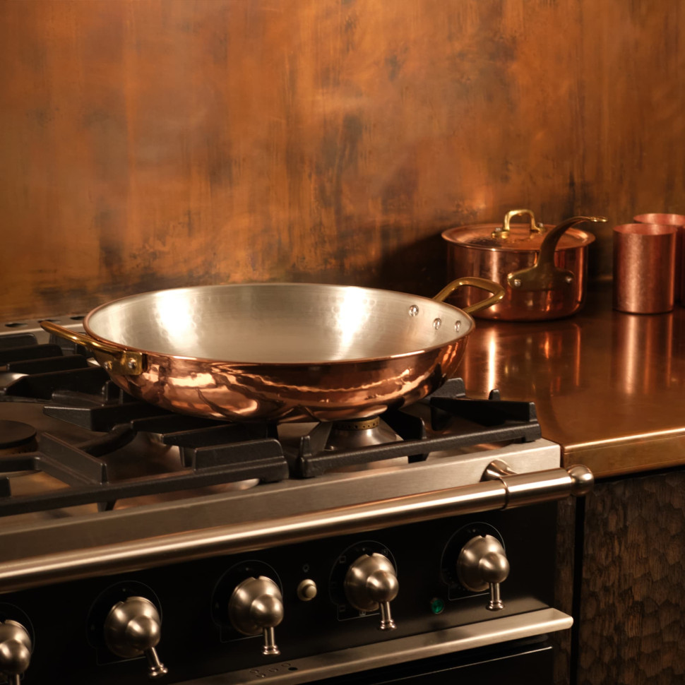 Сковорода для паэльи SchonhuberFranchi Rame, диаметр 36 см, h6 см, 3,6 л, нержавеющая сталь, медь