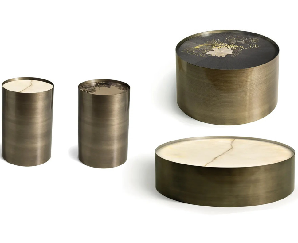 Журнальный стол Angelo Cappellini Metal Cylinder 34301