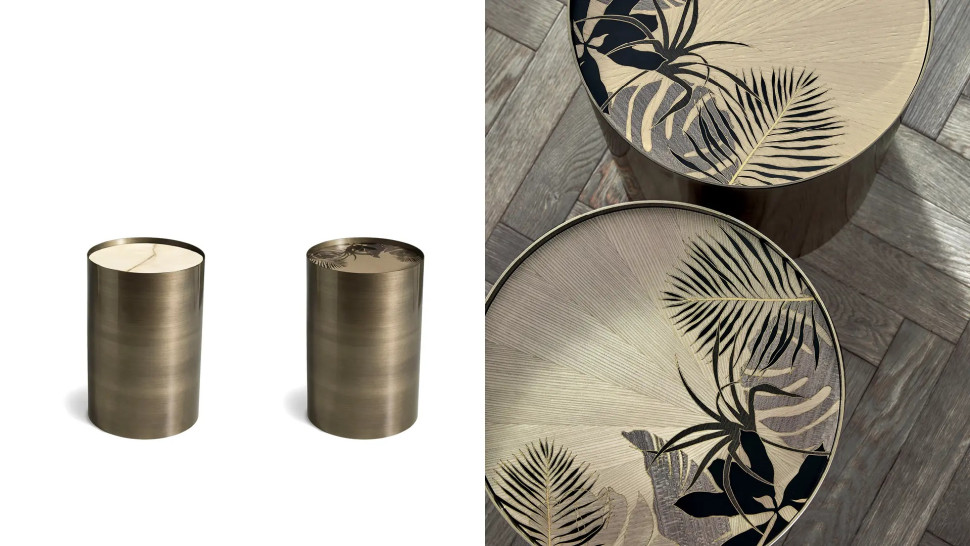 Журнальный стол Angelo Cappellini Metal Cylinder 34301