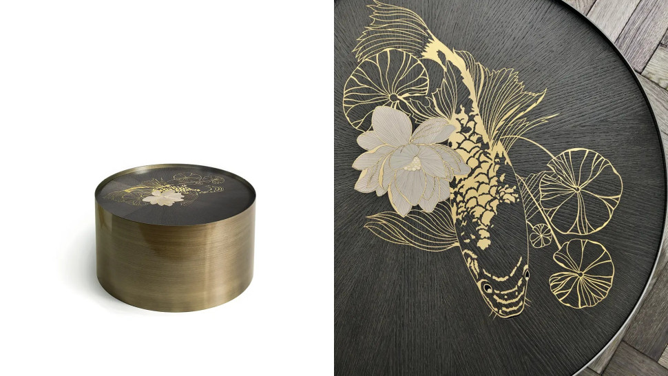 Журнальный стол Angelo Cappellini Metal Cylinder 34301