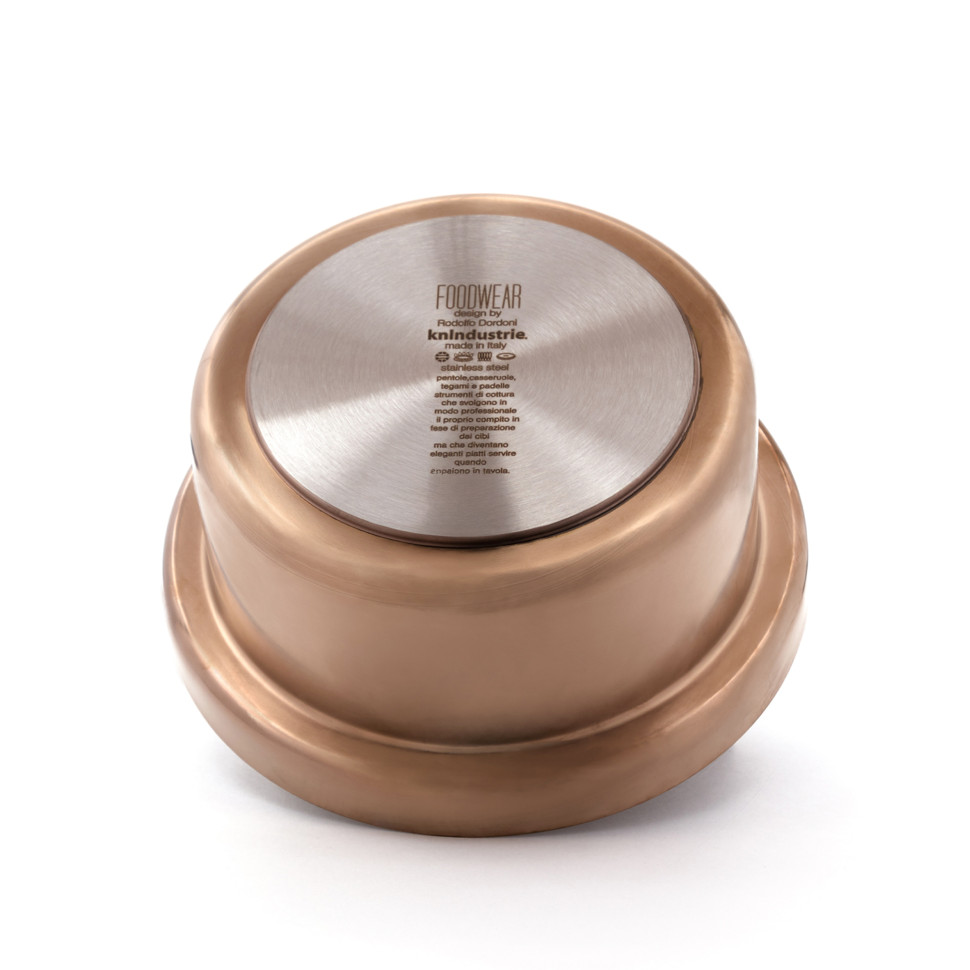 Кастрюля бронзовая с крышкой KNIndustrie FOODWEAR, 4 л, нержавеющая сталь