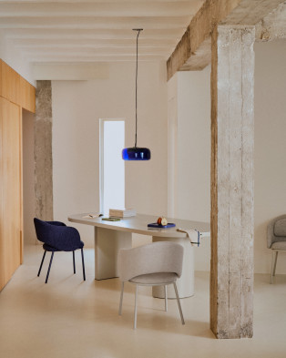 Стул La Forma Maina 58 x 51 x h76 см, синий