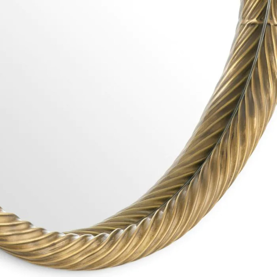 Зеркало Eichholtz Salvi диаметр 60 x h4,5 см, в отделке состаренная латунь - материал