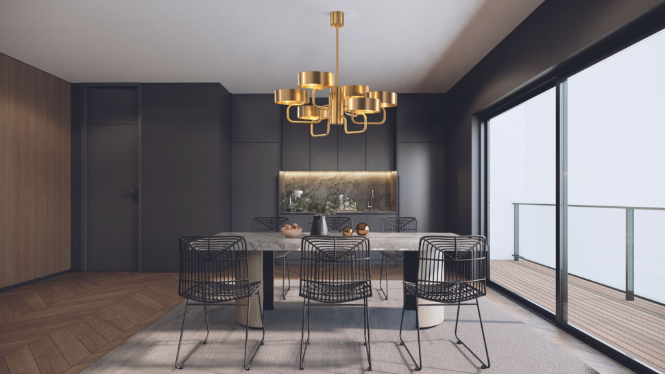 Светильник люстра Masiero Sound S6