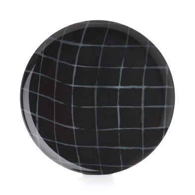 Комплект из 2-х подстановочных тарелок Serax PACIFIC ZUMA, диаметр 33 см, чёрный, серый, фарфор