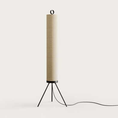 Торшер Aromas Del Campo Nooi высота 137 x диаметр 48 см, лён, чёрный металл
