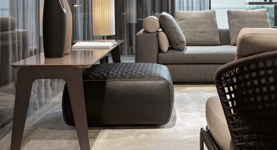 Пуф Minotti Ashley - материал