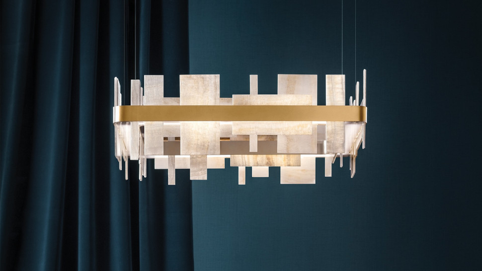 Светильник люстра Masiero Honice Suspension Square - материал