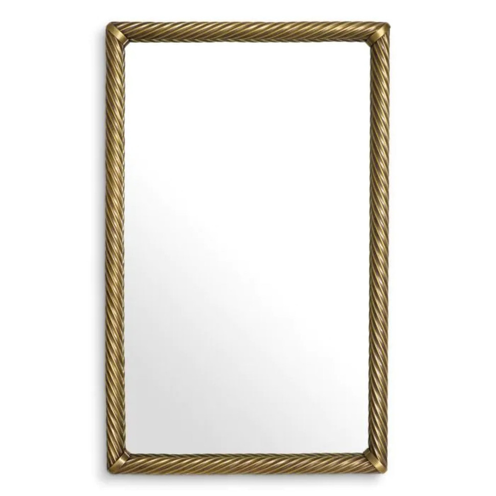 Зеркало Eichholtz Salvi rectangular 80 x 4,5 x h50 см, состаренная латунь