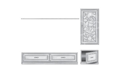 Модульная стенка Giorgiocasa Serena Casa 242 x 55/34 x 184h nc30391