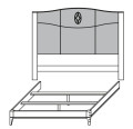 Кровать Mugali By P.Espejo Maria 189 x 197 x 166,5h nc80003