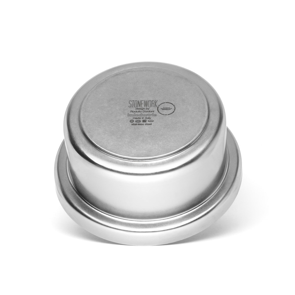 Кастрюля с крышкой KNIndustrie STONE WORK, 4 л, матовая сталь