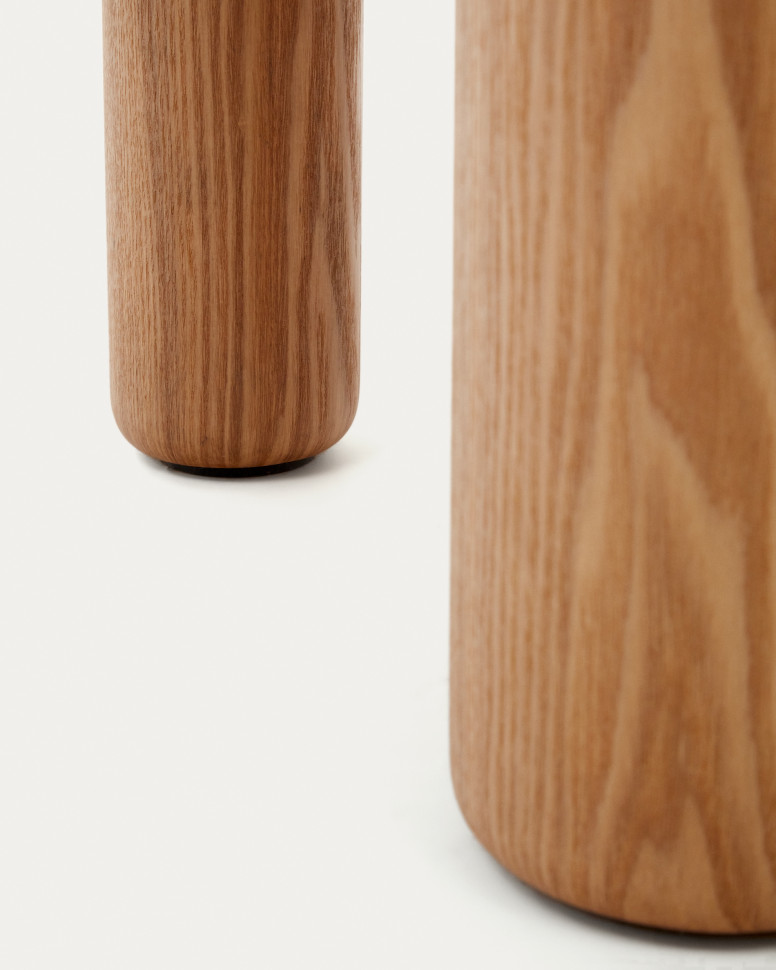 Круглый стол La Forma Mailen диаметр 120 см, натуральный ясеневый шпон