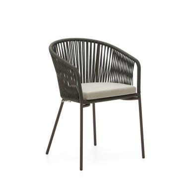 Стул La Forma Yanet 56 x 50 x h79 см, из зелёной верёвки